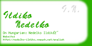 ildiko nedelko business card